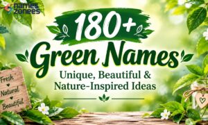 180+ Green Names Unique, Beautiful & Nature-Inspired Ideas