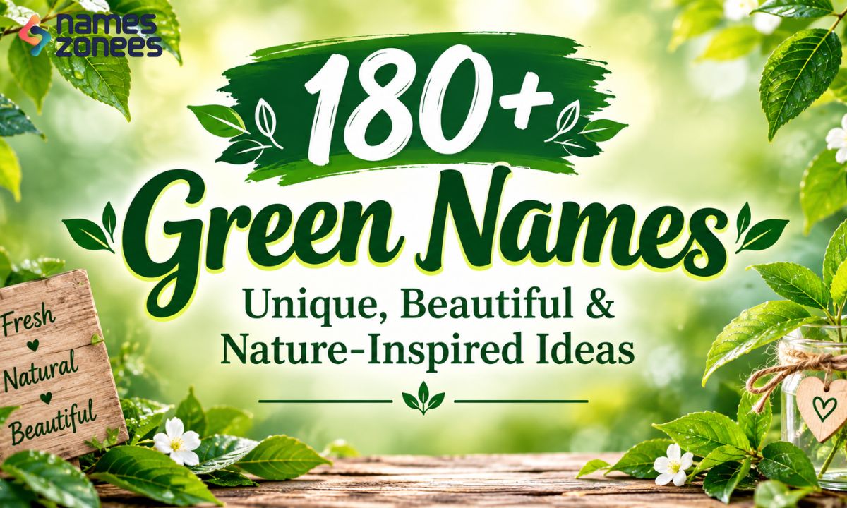 180+ Green Names Unique, Beautiful & Nature-Inspired Ideas