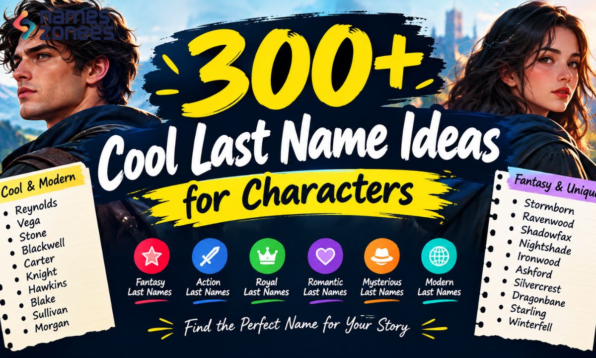 300+ Cool Last Name Ideas for Characters