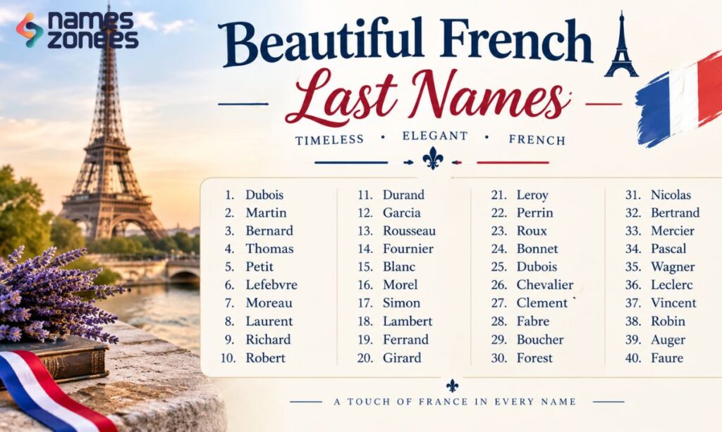Beautiful French Last Names