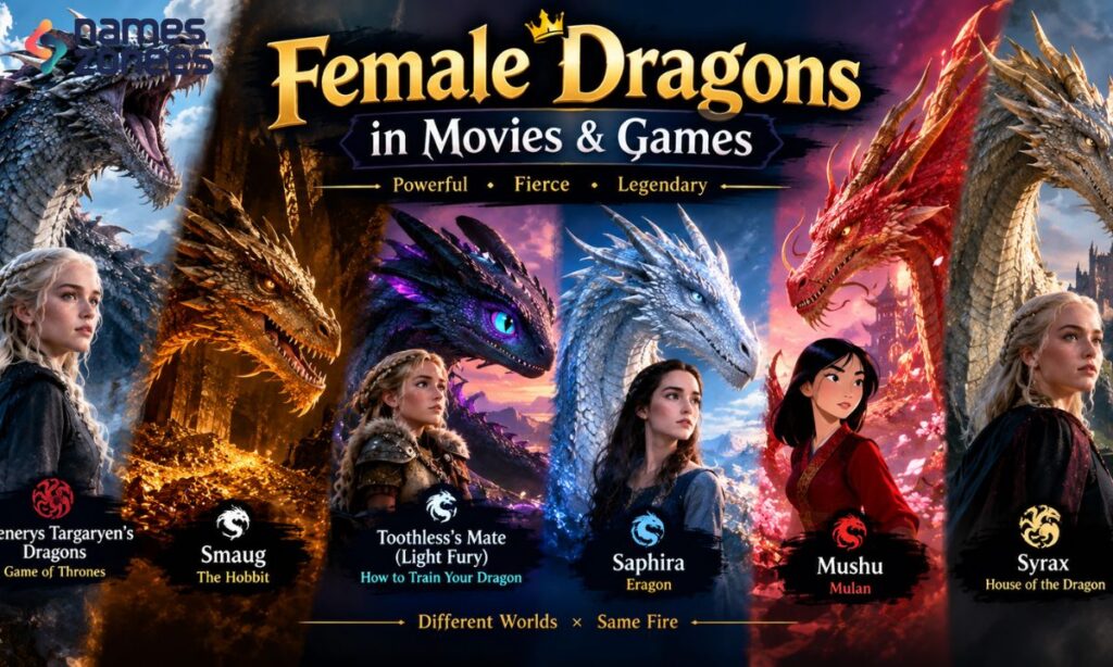 Female Dragons in Movies & Games