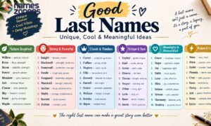 Good Last Names: Unique, Cool & Meaningful Ideas
