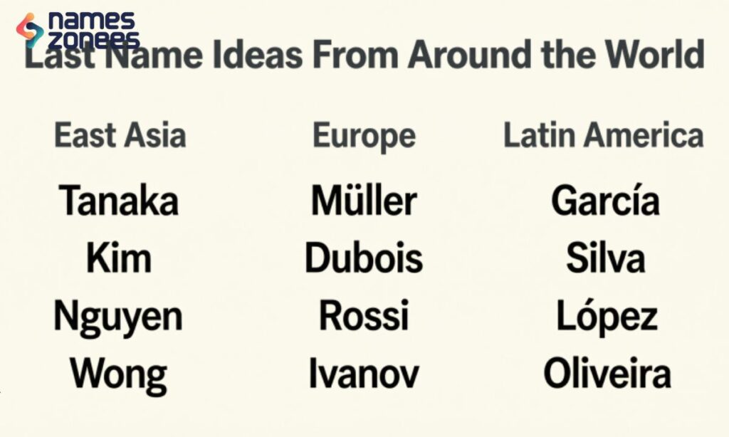 Last Name Ideas From Around the World