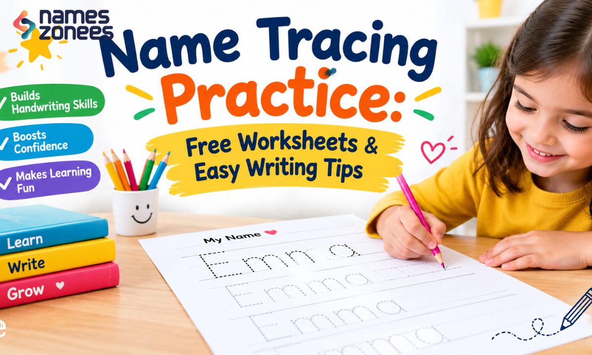 Name Tracing Practice Free Worksheets & Easy Writing Tips