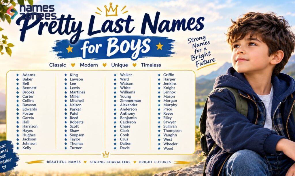 Pretty Last Names for Boys